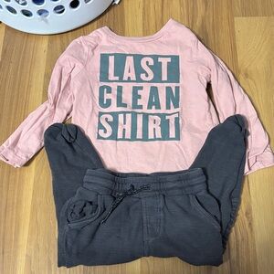 Boys 2t Kids Pink Graphic Long Sleeve Shirt